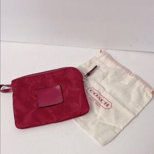 Coach Women's Red Wristlet